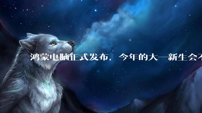 鸿蒙电脑正式发布，今年的大一新生会不会扎堆购买鸿蒙电脑？