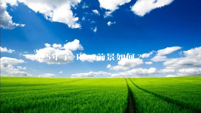 2025年了 Rust前景如何?